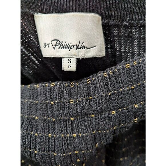 3.1 Philip Lim off the shoulder stripe trim sweater Small - Picture 5 of 6